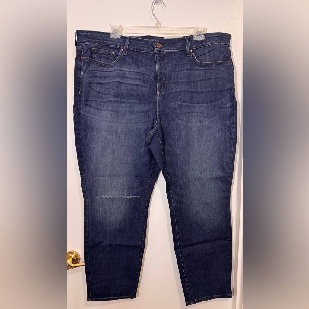 Nydj Dark Blue Boyfriend Jeans